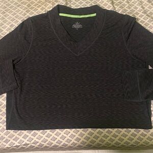 V-Neck Long Sleeve Shirt and leggings set